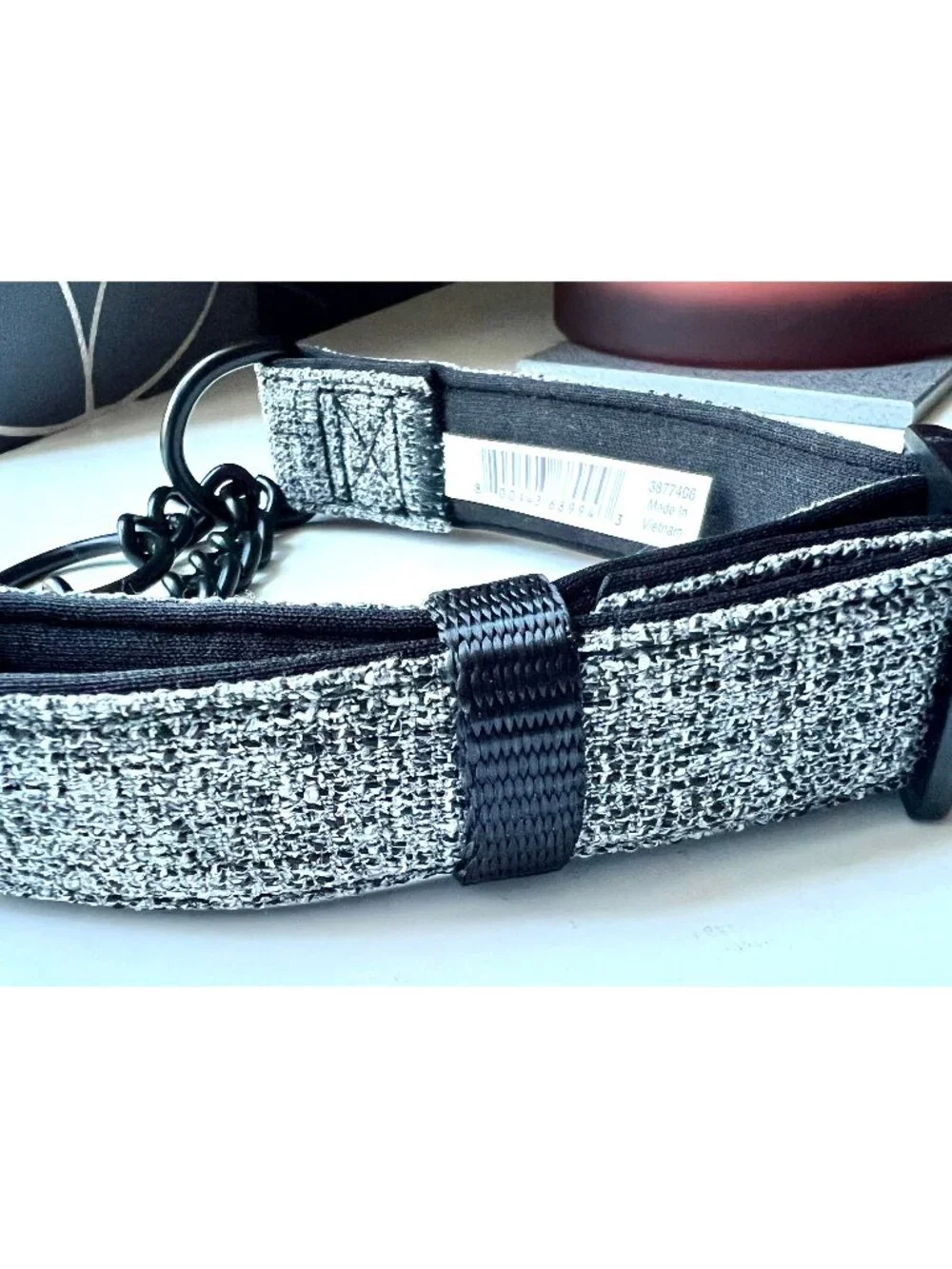 Youly Every Yay Petco Martingale Gray Black Chain Dog Collar Adjustable Small